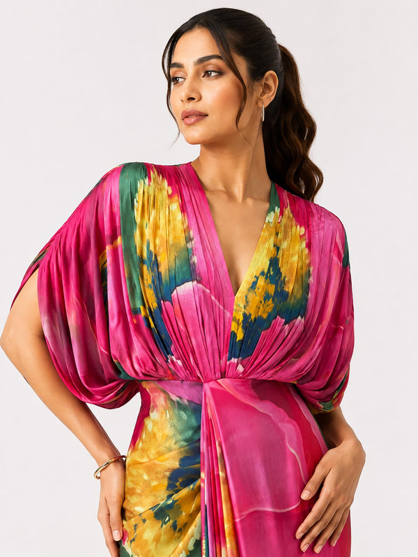 Caspia Draped Maxi Dress