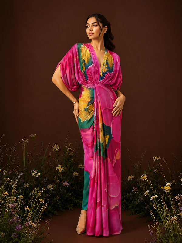 Caspia Draped Maxi Dress
