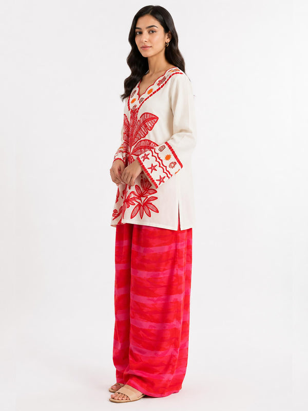 Parakeet Printed Kurta Set