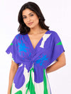 Aster Printed V-Neck Dress
