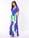 Aster Printed V-Neck Dress