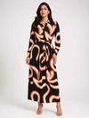 Swirl Printed Shirt Dress