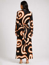 Swirl Printed Shirt Dress