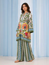 Vine Floral Printed Kurta Set (Set of 2)