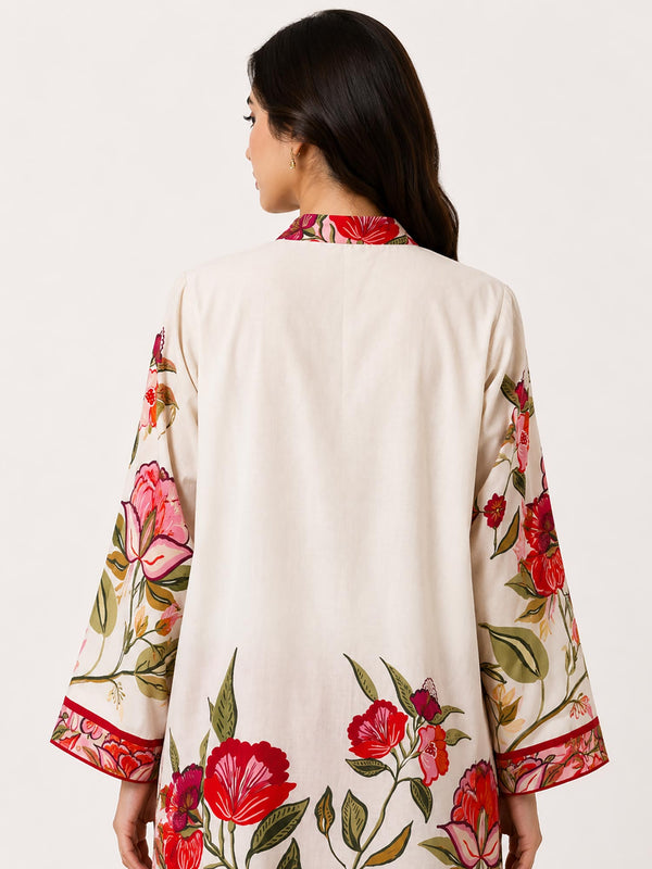 Gulnaar FloralPrinted Kurta Set (Set of 2)