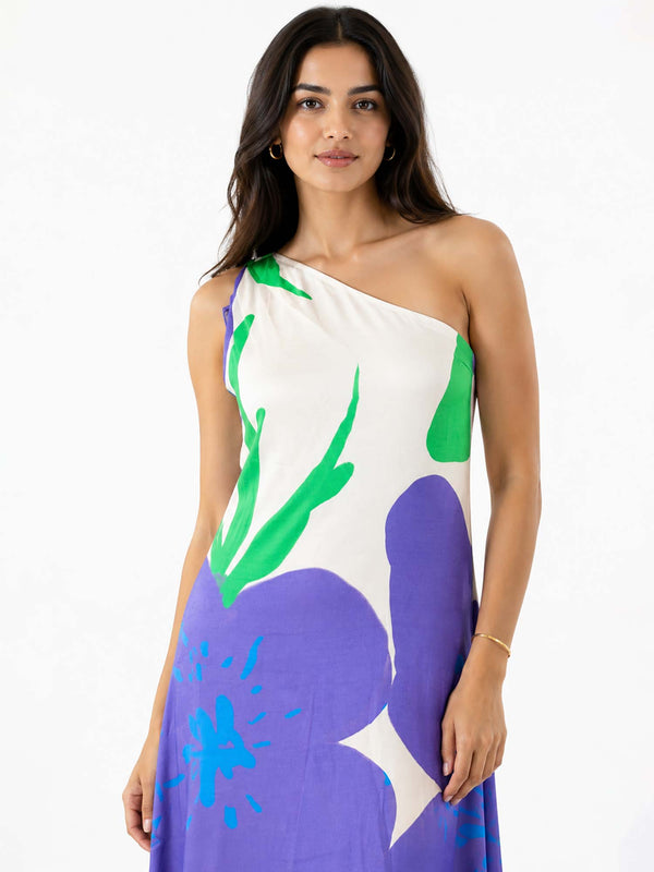 Aster Printed Kaftan Dress