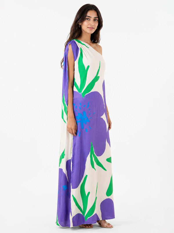 Aster Printed Kaftan Dress
