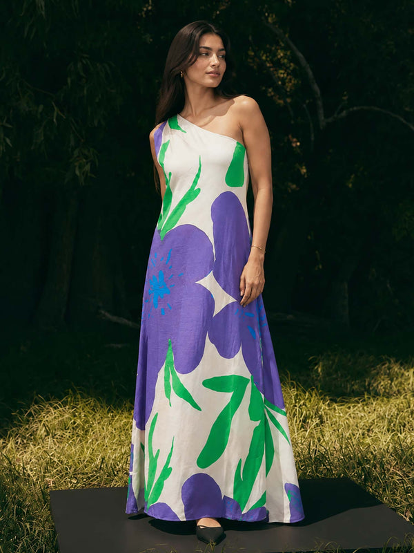 Aster Printed Kaftan Dress