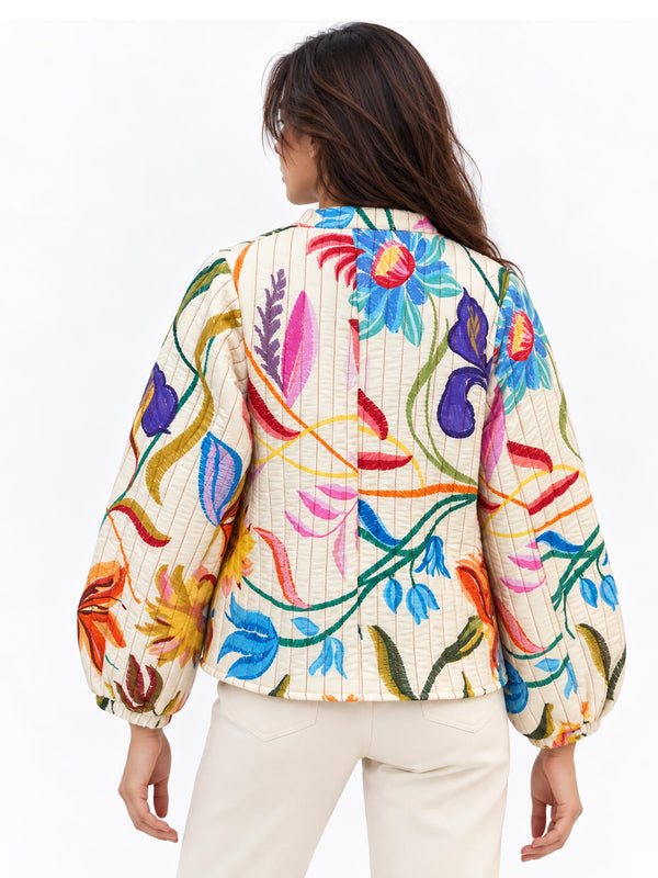Iris Quilted Floral Jacket