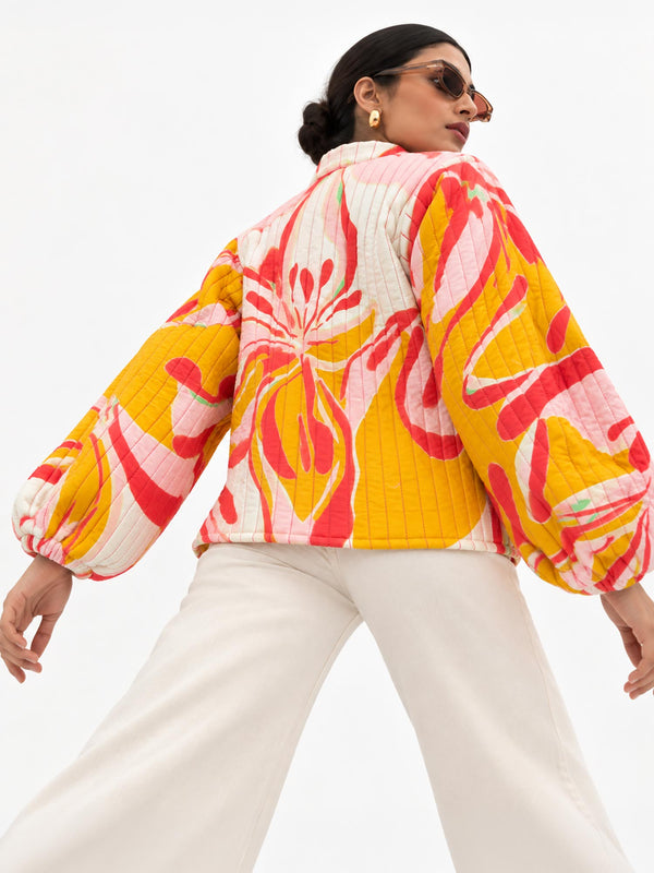 Poppy Quilted Floral Jacket