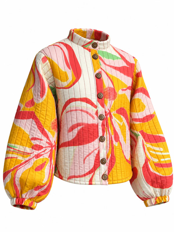 Poppy Quilted Floral Jacket