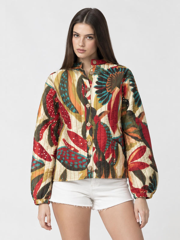 Farm Quilted Floral Jacket