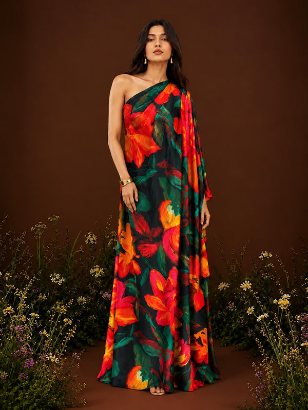 Moonbloom Printed Kaftan Dress