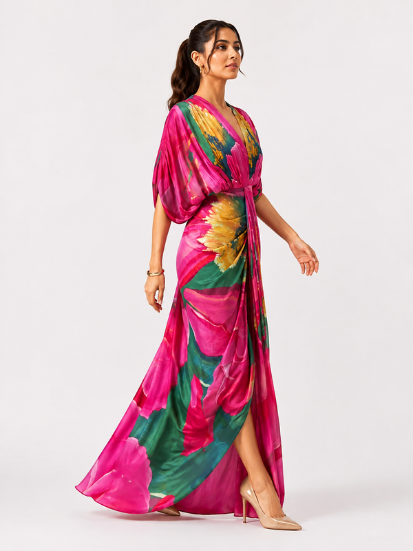 Caspia Draped Maxi Dress