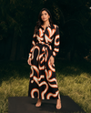 Swirl Printed Shirt Dress