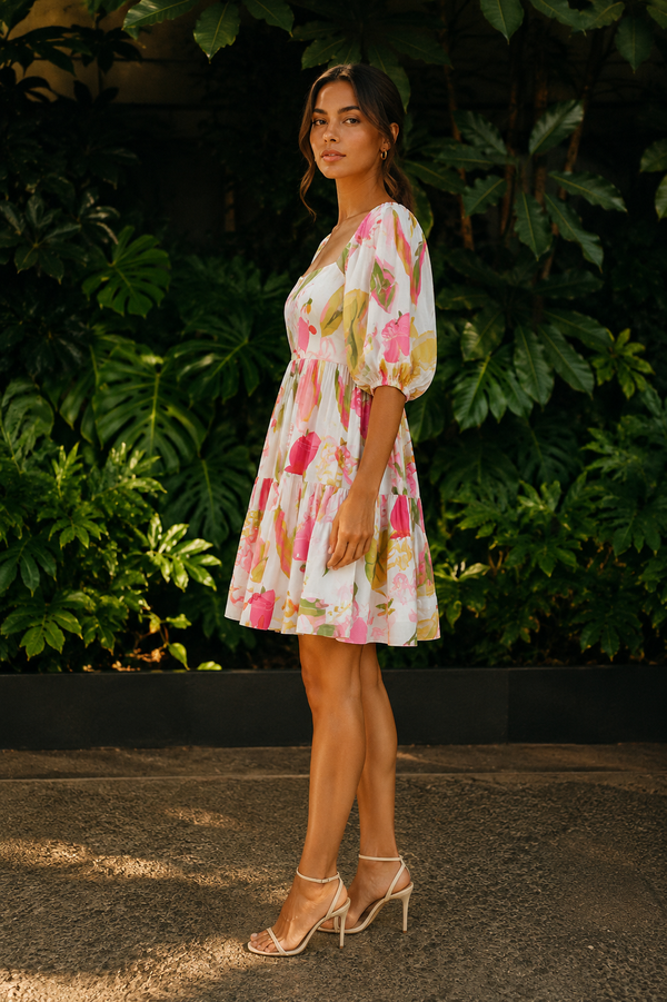 Evara Printed Mini Dress
