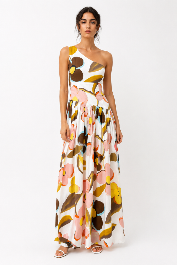 Bloom One Shoulder Maxi Dress