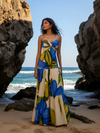 Cobalt Printed Maxi Dress