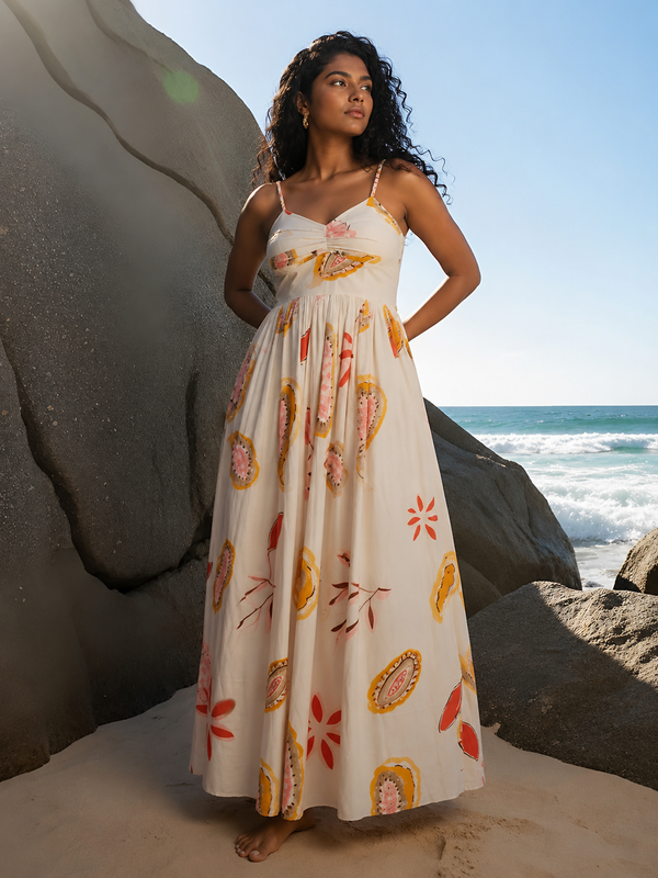 Paisley Printed Midi Dress