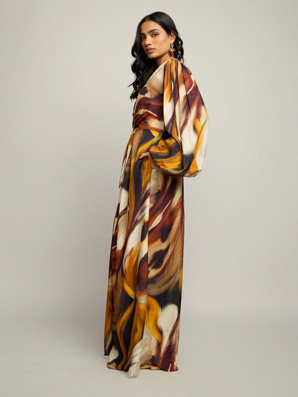 Wild Printed Maxi Dress