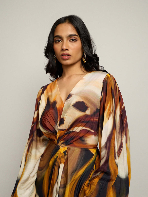 Wild Printed Maxi Dress