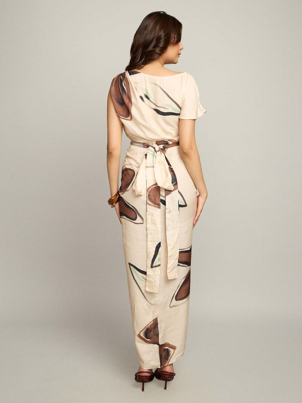 Fawn Printed Wrap Dress