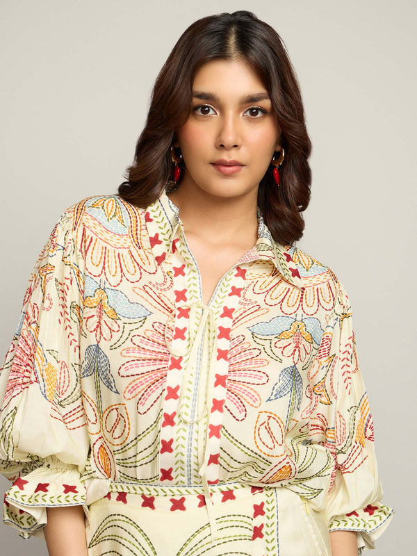 Oasis Printed Co-ord Set (Set of 2 )
