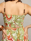 Pearl Printed Strappy Maxi Dress