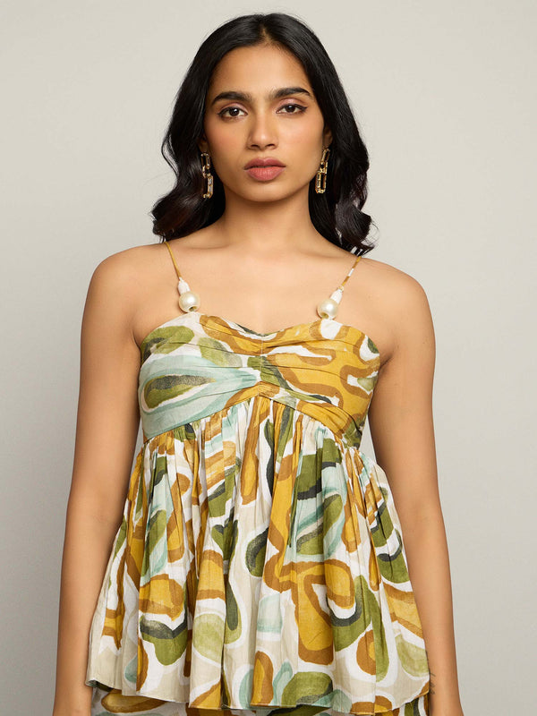 Moss Printed Co-ord Set (Set of 2)