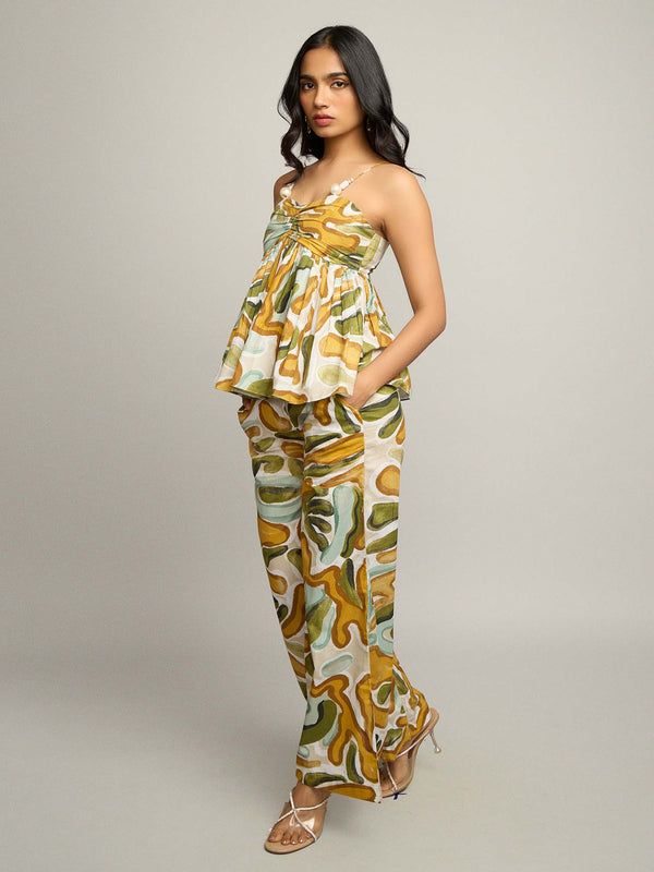 Moss Printed Co-ord Set (Set of 2)