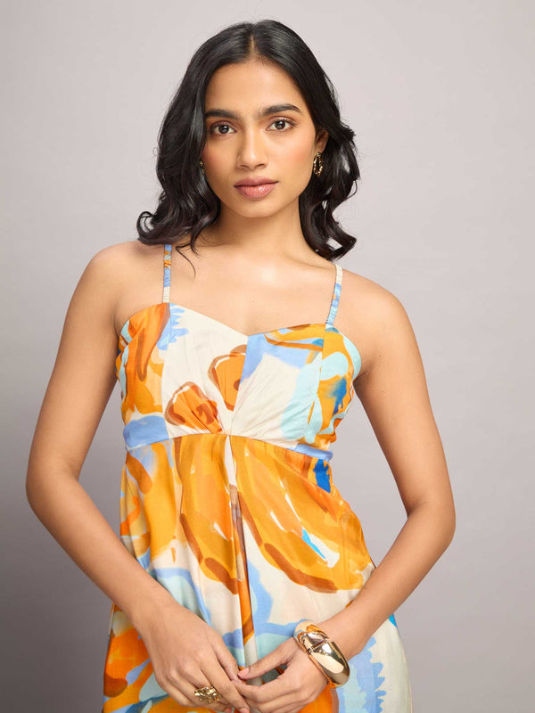 Lunar Printed Maxi Dress