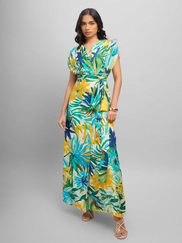 Mint Printed Maxi Dress