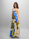 Cobalt Printed Maxi Dress