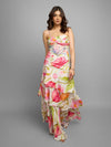 Breeze Printed Ruffled Maxi Dress
