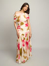 Rose Printed Maxi Dress
