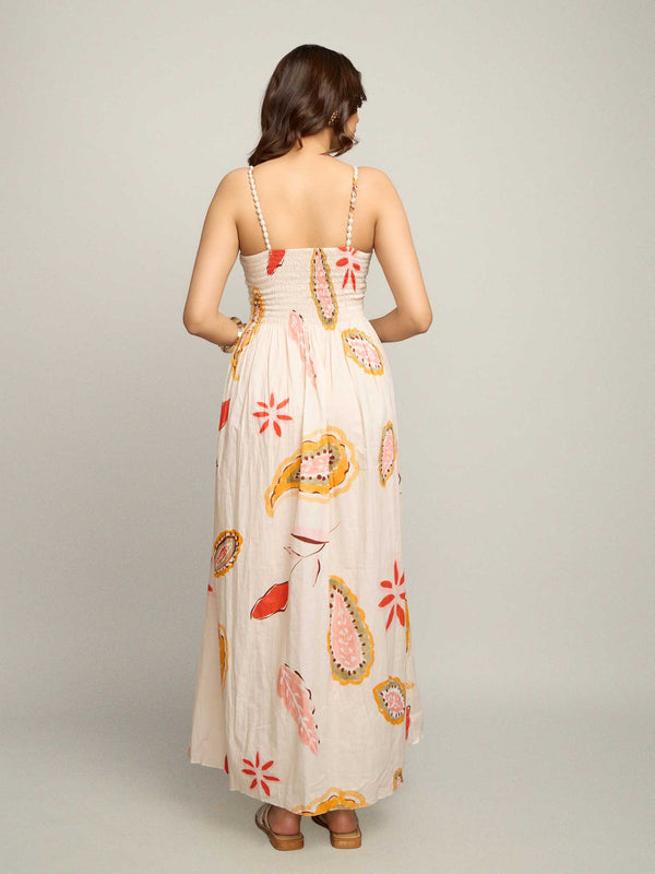 Paisley Printed Midi Dress