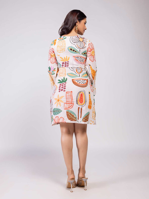 Gardenia Printed Mini Dress