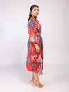 Nautica Printed Wrap Dress