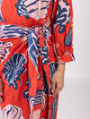 Nautica Printed Wrap Dress