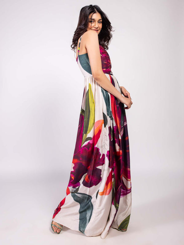 Whimsy Printed Maxi Dress