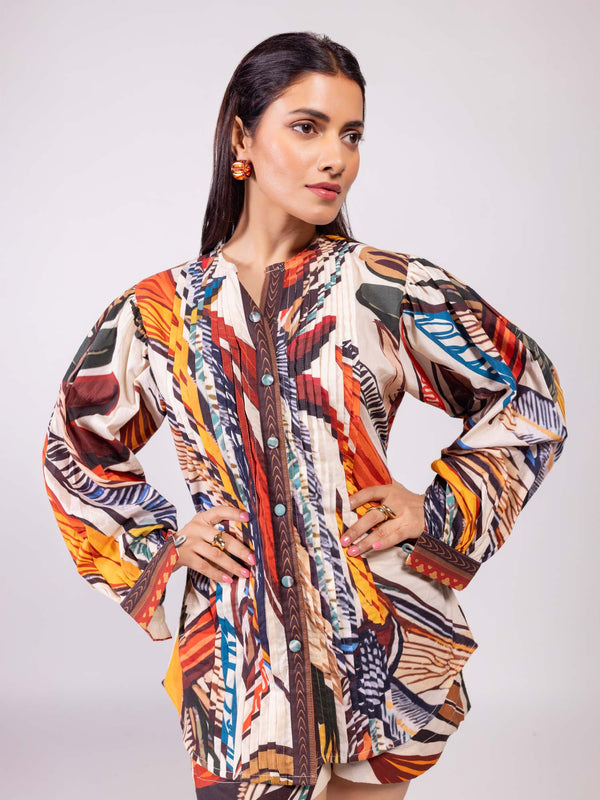 Cinnamon Printed Co-ord Set (Set of 2)