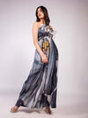 Wildflower Printed One Shoulder Maxi Dress