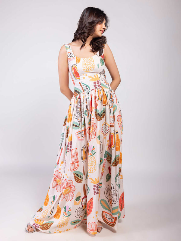Gardenia Printed Maxi Dress