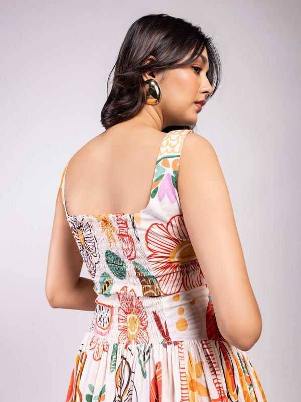 Gardenia Printed Maxi Dress