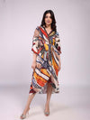 Cinnamon Printed Wrap Dress