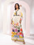 Folk Printed V Neck Maxi Dress