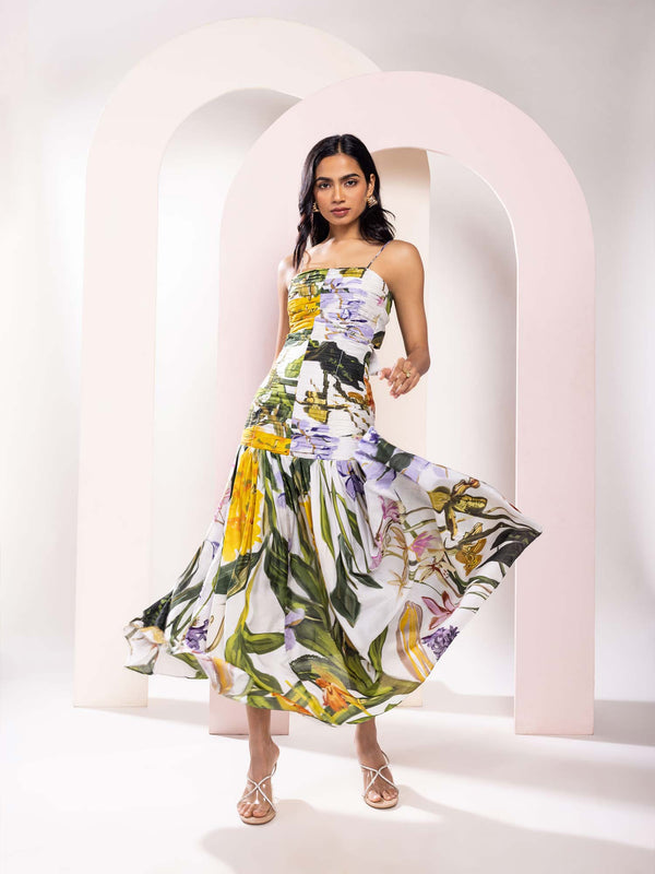 Juniper Printed Pleated Dress