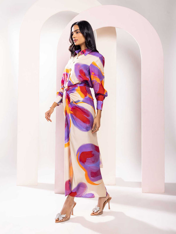 Lavender Printed Shirt