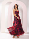 Daze Printed Strappy Maxi Dress