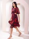 Daze Printed Midi Dress